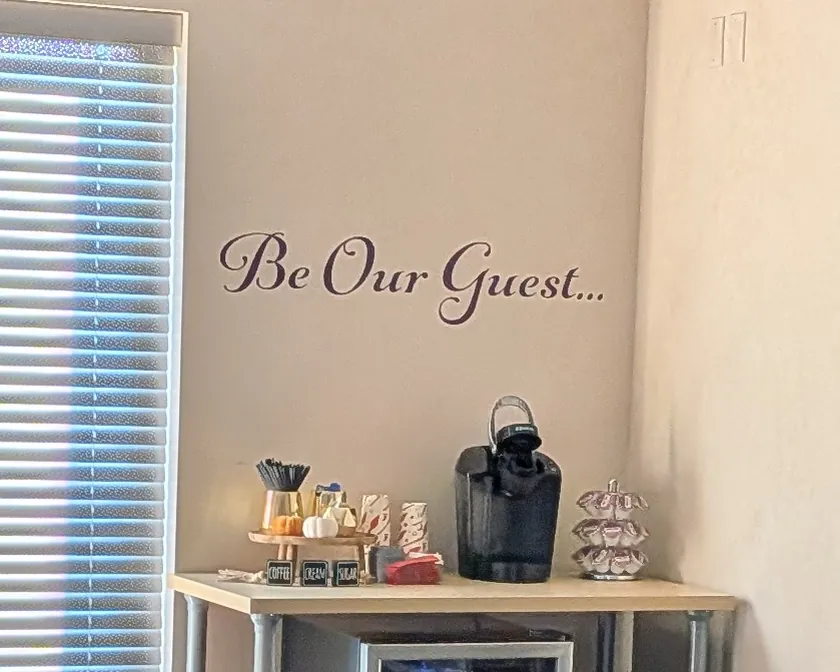 Coffee station in the waiting area